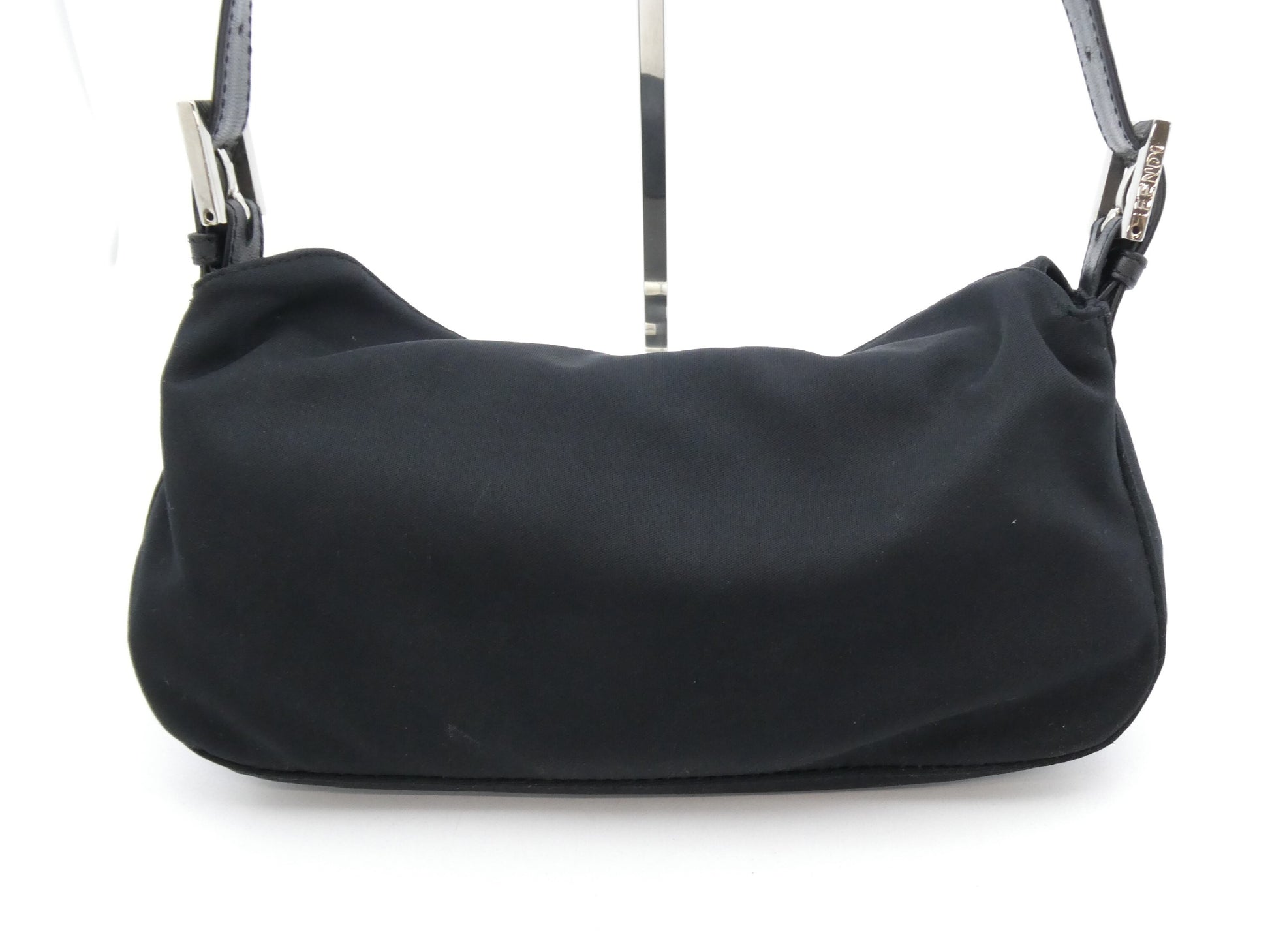 FENDI Mamma Nylon Leather Shoulder Bag