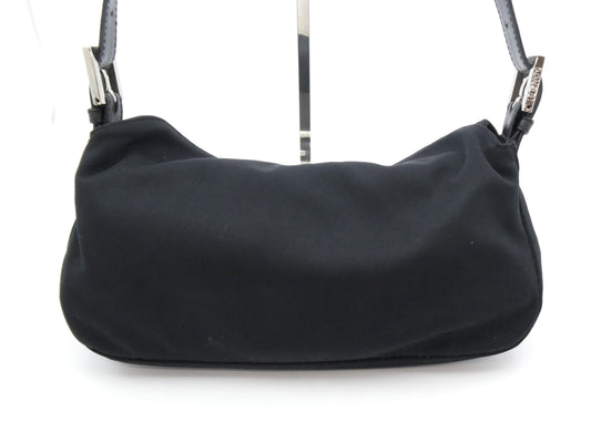 FENDI Mamma Nylon Leather Shoulder Bag