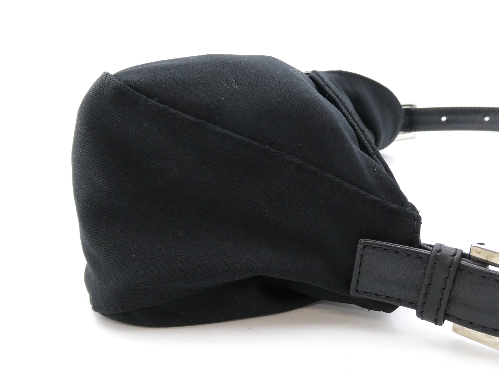FENDI Mamma Nylon Leather Shoulder Bag