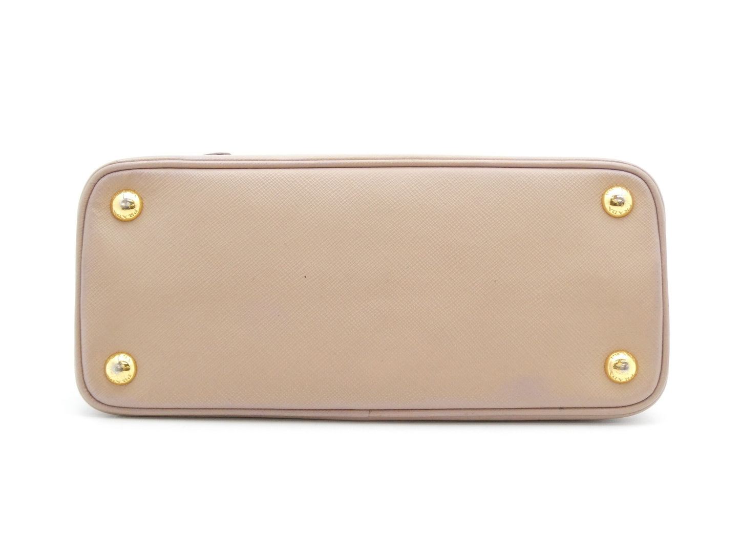 PRADA Logo Plate Saffiano 2WAY Handbag