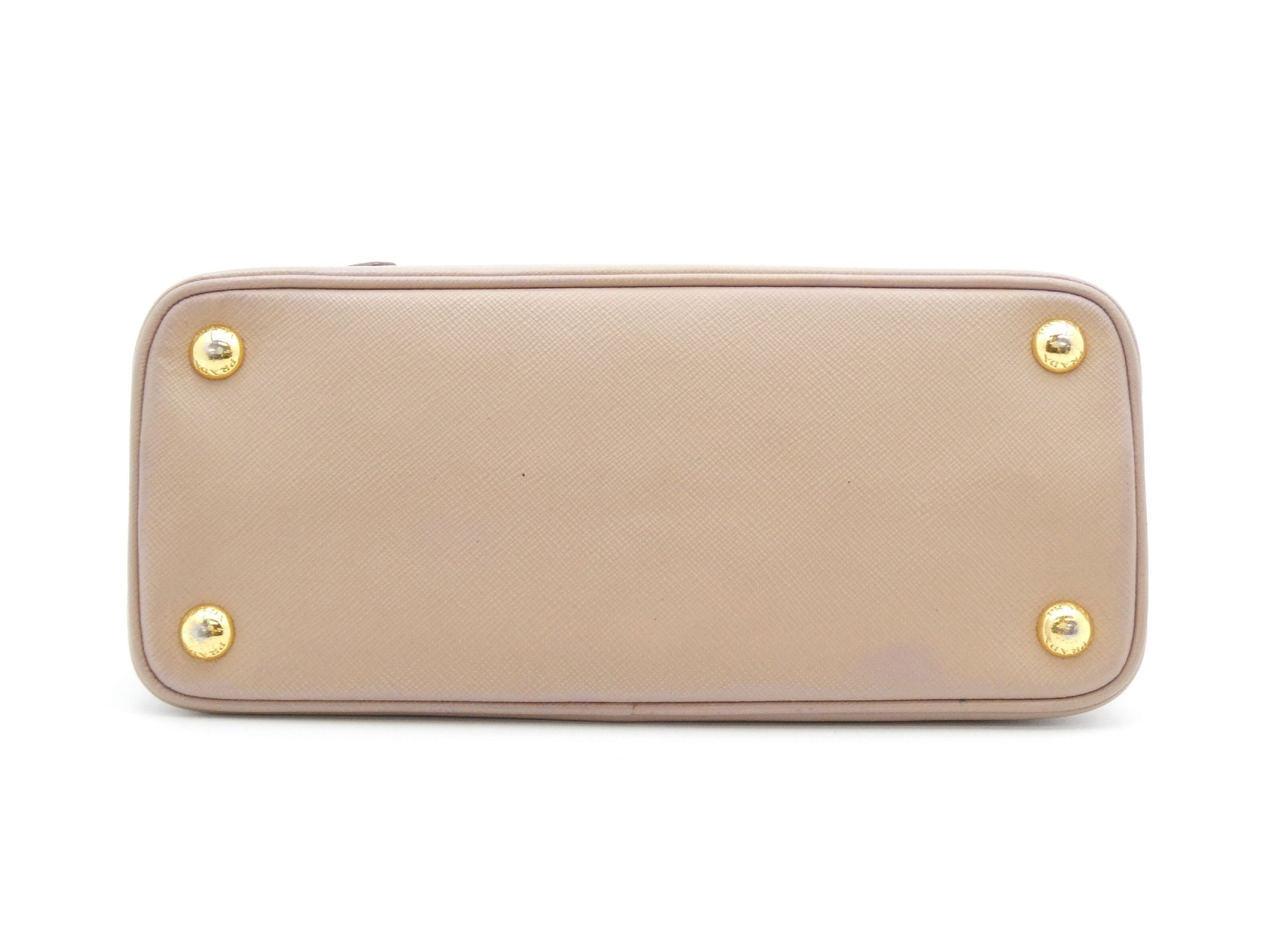 PRADA Logo Plate Saffiano 2WAY Handbag