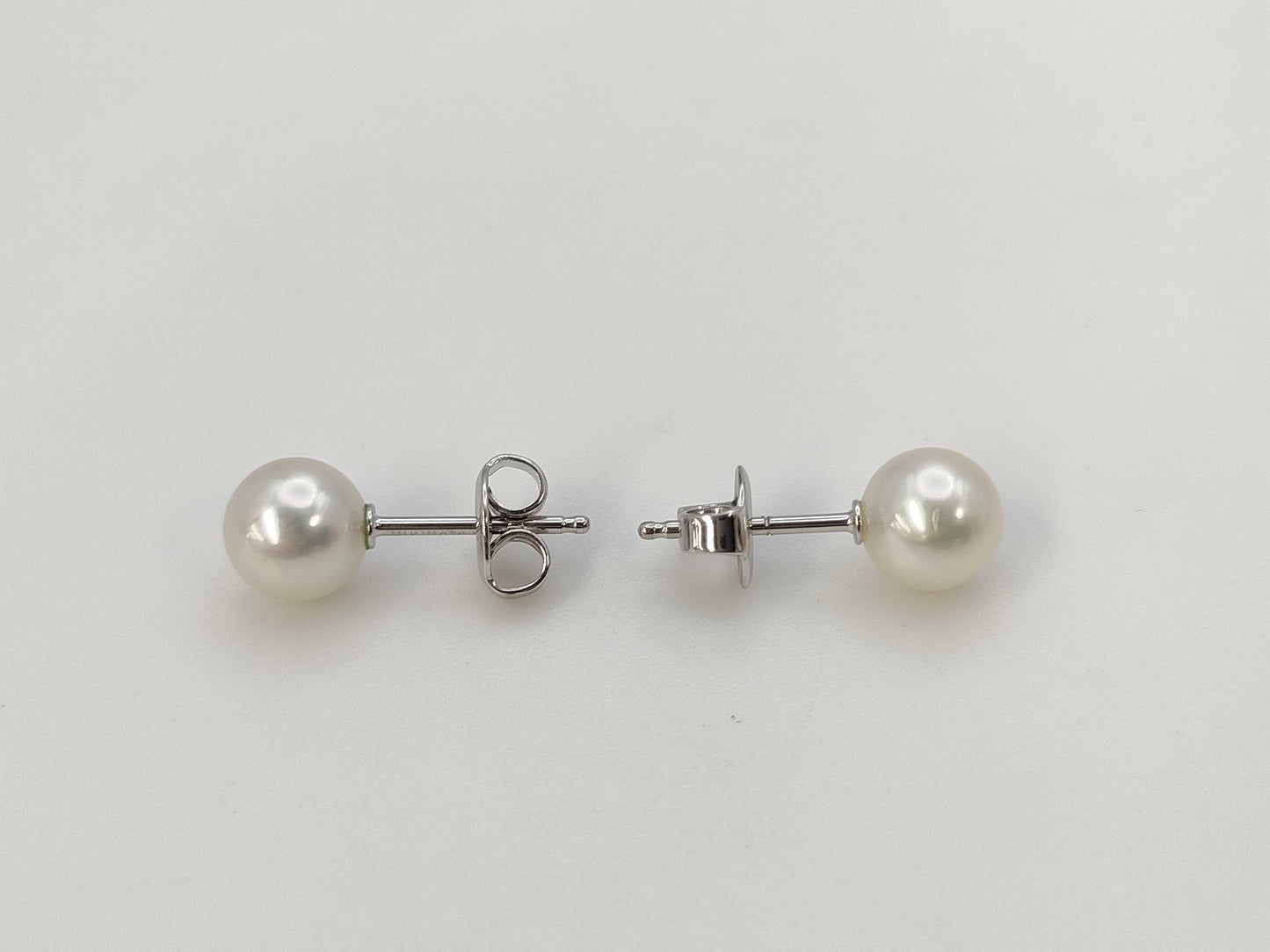 MIKIMOTO Pearl Diameter Approx. 6.8mm/6.9mm K18 1.8g Earrings