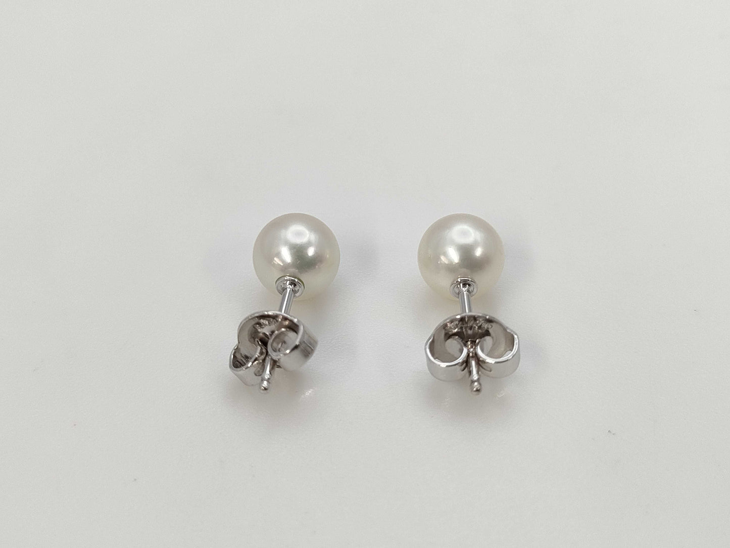 MIKIMOTO Pearl Diameter Approx. 6.8mm/6.9mm K18 1.8g Earrings