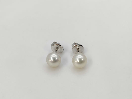 MIKIMOTO Pearl Diameter Approx. 6.8mm/6.9mm K18 1.8g Earrings