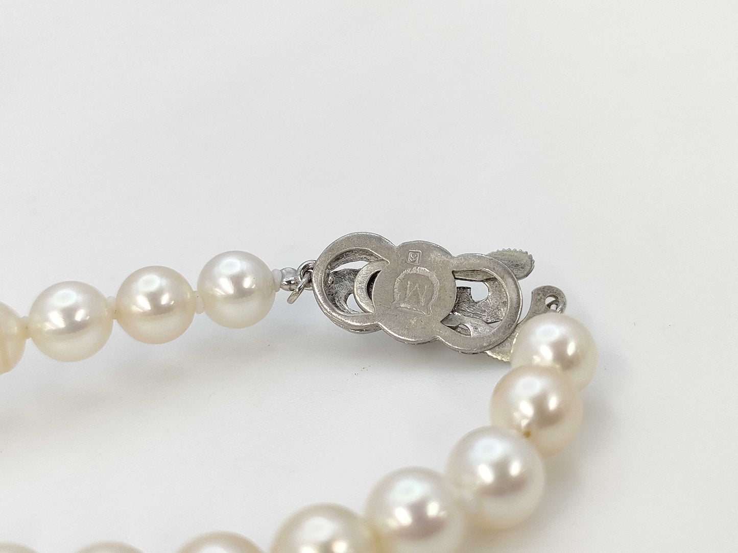 MIKIMOTO Pearl Diameter Approx. 5.9mm-6.3mm SV 25.8g Necklace