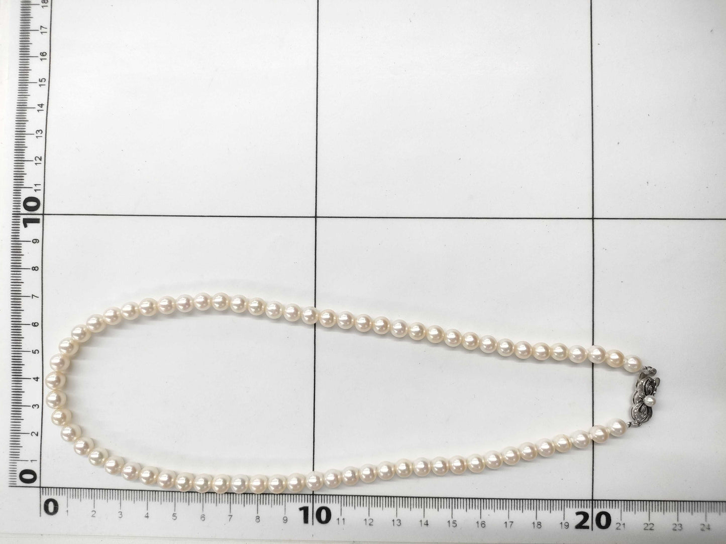 MIKIMOTO Pearl Diameter Approx. 5.9mm-6.3mm SV 25.8g Necklace