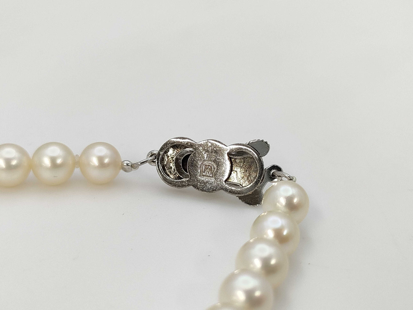 MIKIMOTO Pearl Diameter Approx. 6.2mm-6.5mm SV 22.6g Necklace