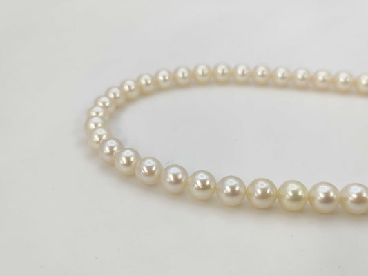 MIKIMOTO Pearl Diameter Approx. 6.2mm-6.5mm SV 22.6g Necklace