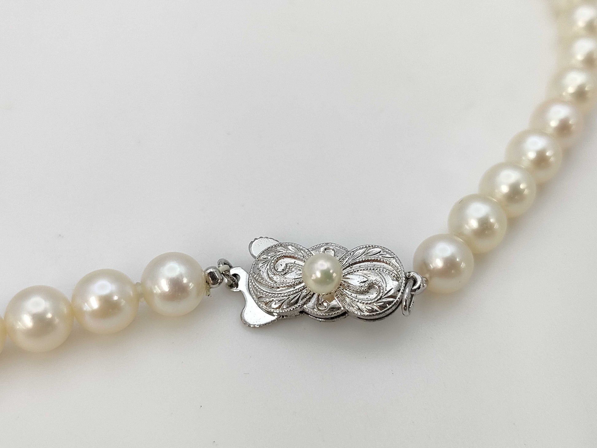 MIKIMOTO Pearl Diameter Approx. 6.2mm-6.5mm SV 22.6g Necklace