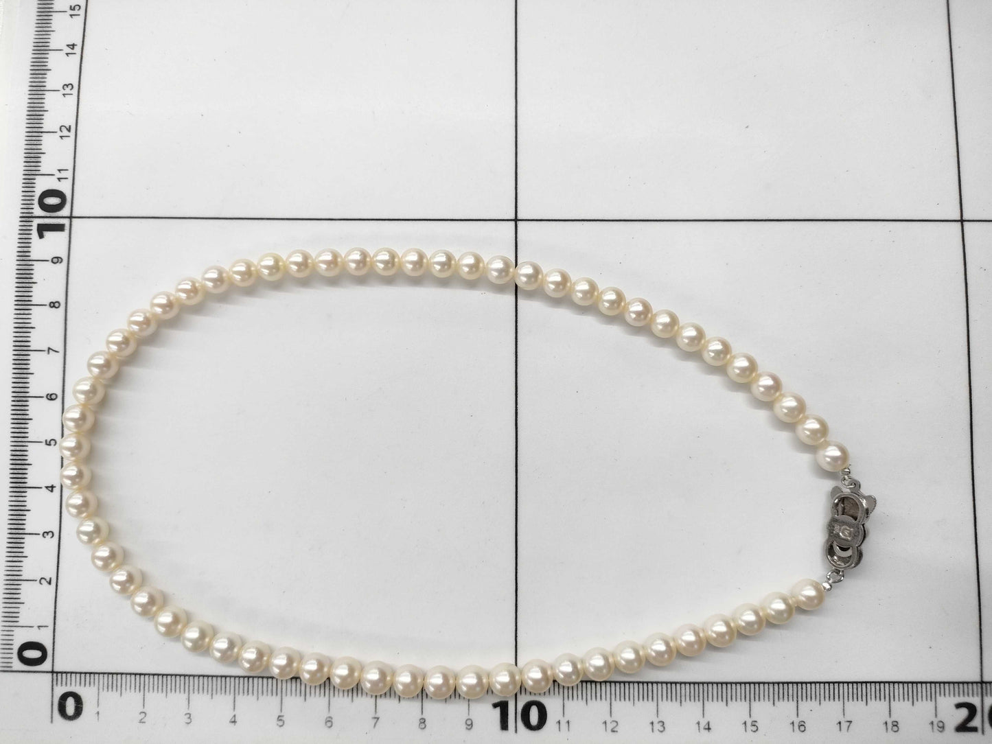 MIKIMOTO Pearl Diameter Approx. 6.2mm-6.5mm SV 22.6g Necklace