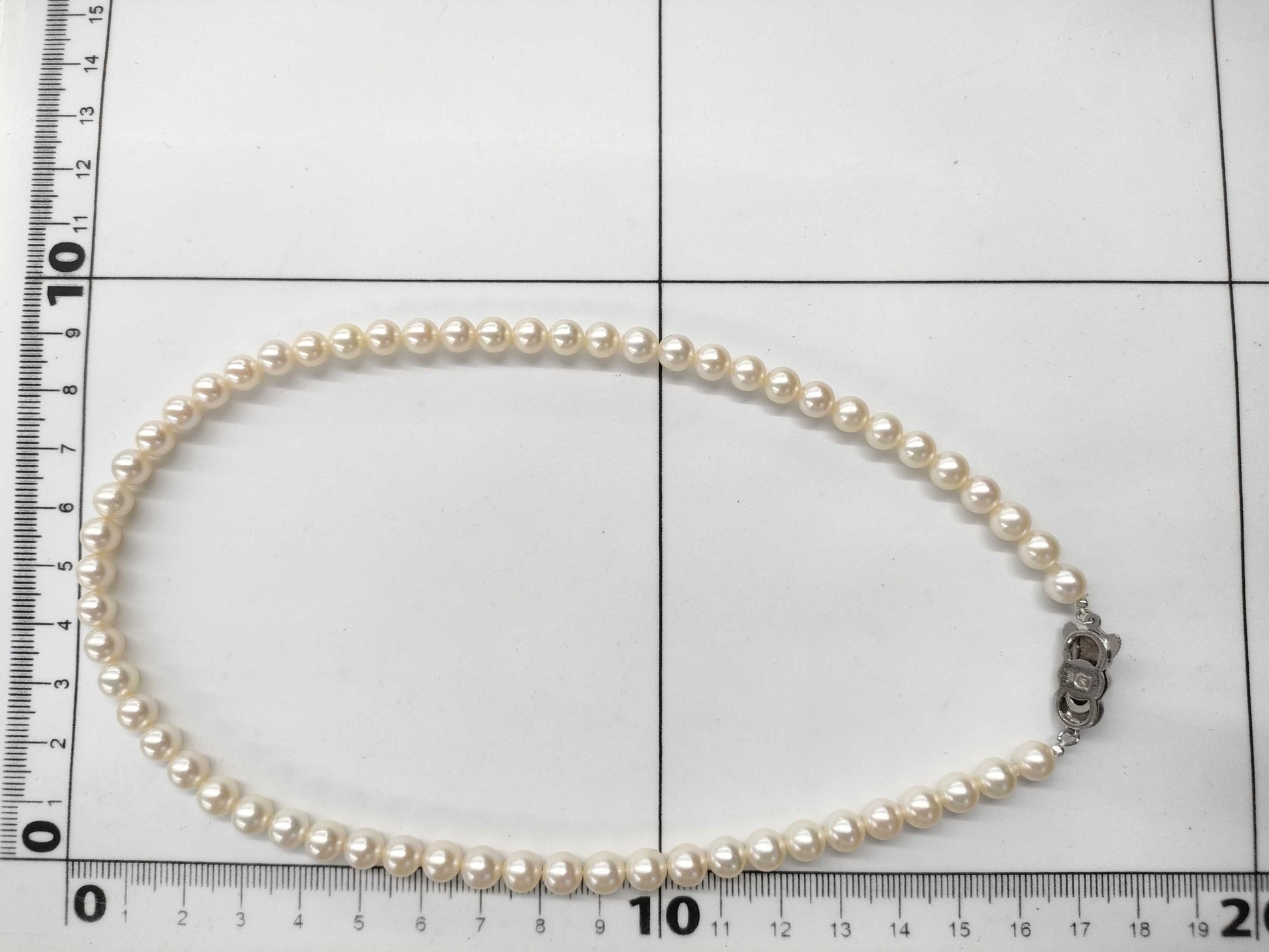 MIKIMOTO Pearl Diameter Approx. 6.2mm-6.5mm SV 22.6g Necklace