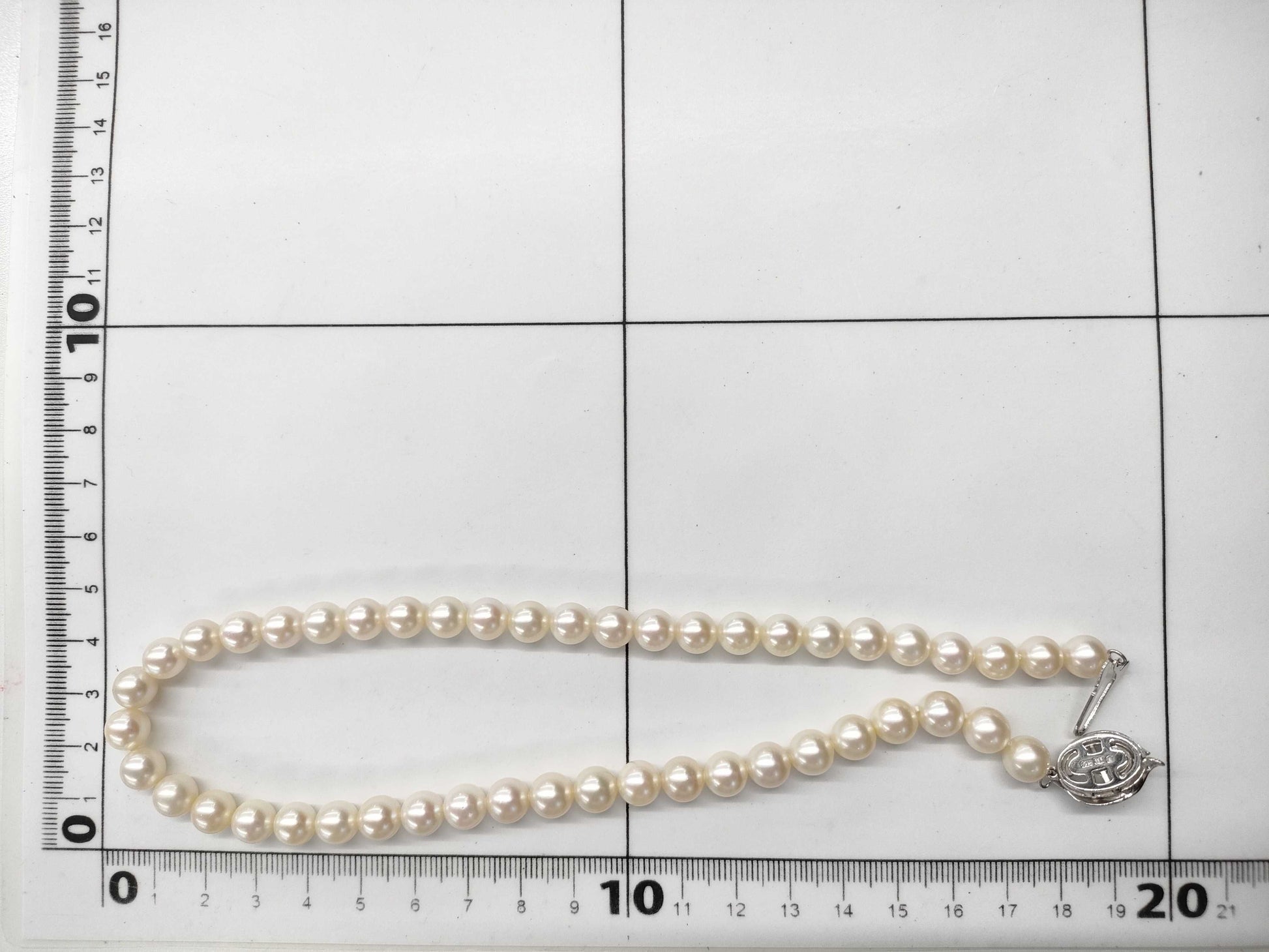 MIKIMOTO Pearl Diameter Approx. 7.5mm-7.7mm K14WG 33.9g Necklace