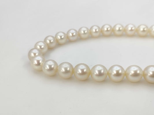 MIKIMOTO Pearl Necklace, 7.5mm-7.7mm Diameter, 14K White Gold, 33.9g