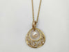 MIKIMOTO Pearl Diameter Approx. 7.4mm Diamond K18 7.0g Necklace