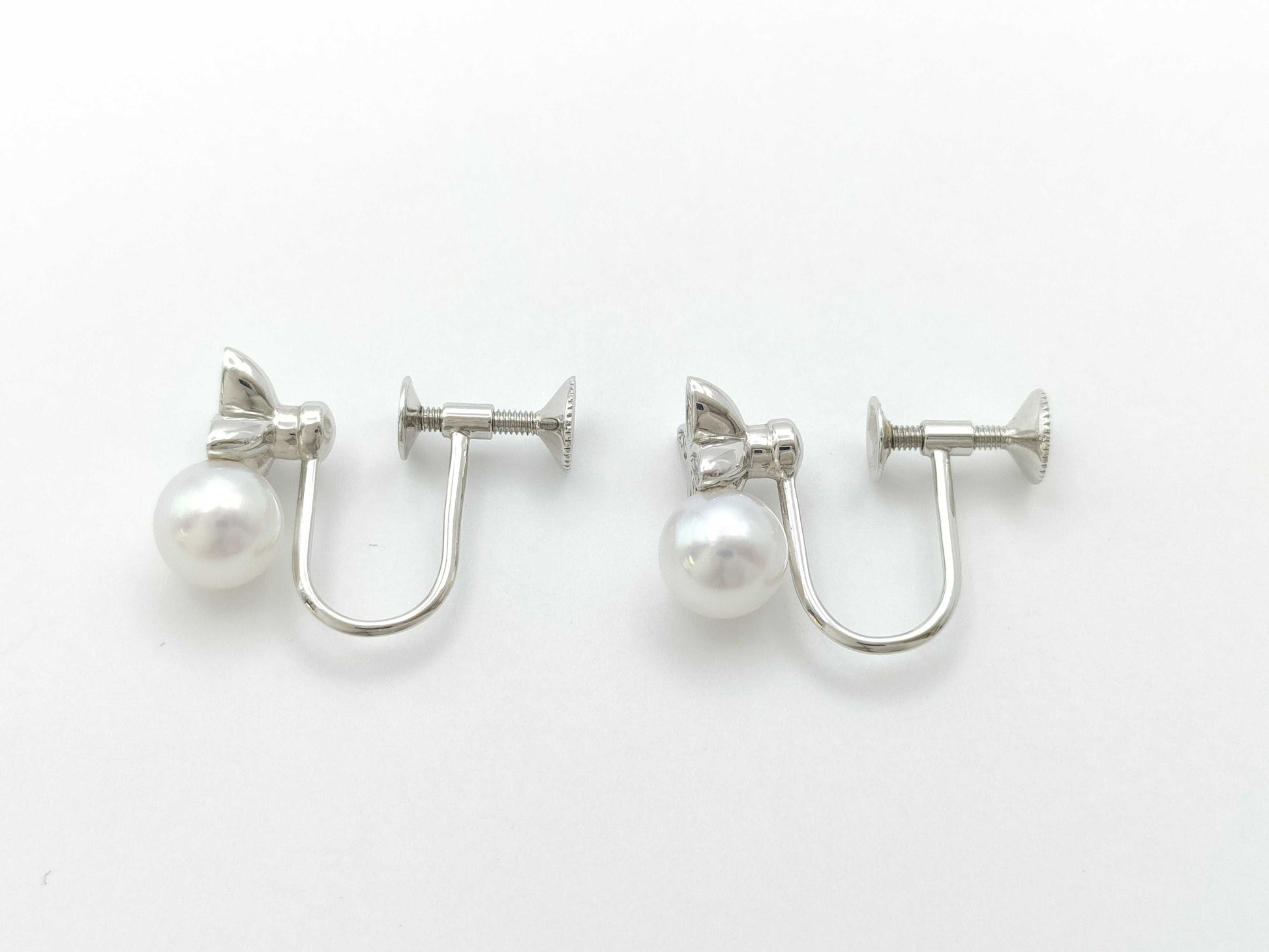 MIKIMOTO Pearl Diameter Approx. 5.8/5.7mm Diamond K18 3.1g Earrings