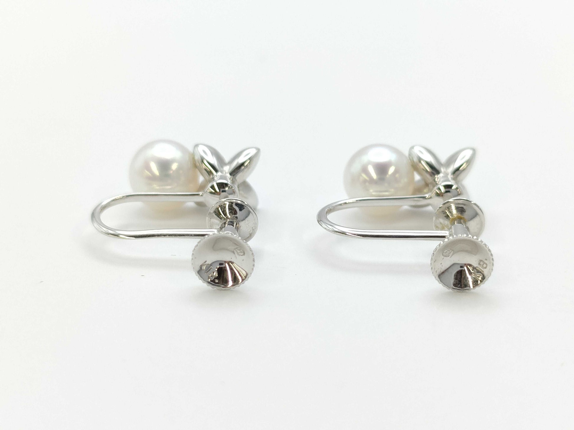 MIKIMOTO Pearl Diameter Approx. 5.8/5.7mm Diamond K18 3.1g Earrings