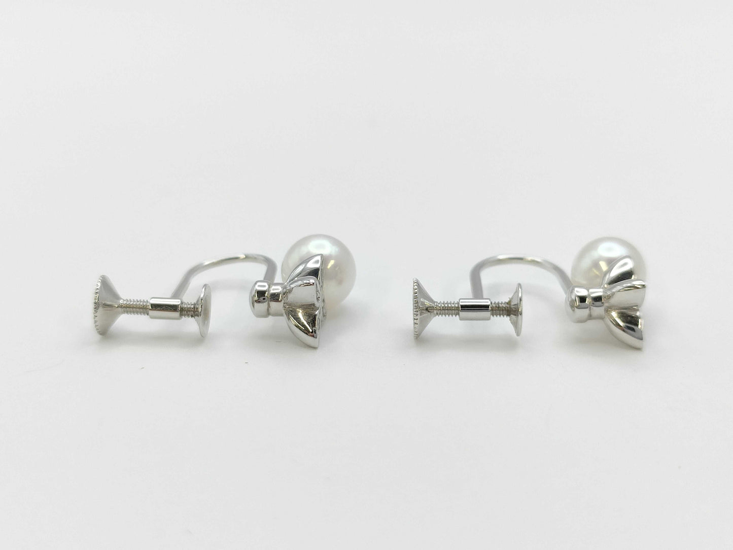 MIKIMOTO Pearl Diameter Approx. 5.8/5.7mm Diamond K18 3.1g Earrings