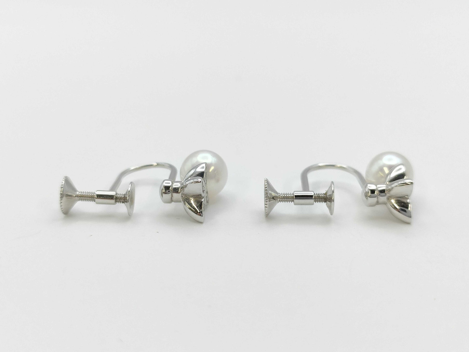 MIKIMOTO Pearl Diameter Approx. 5.8/5.7mm Diamond K18 3.1g Earrings