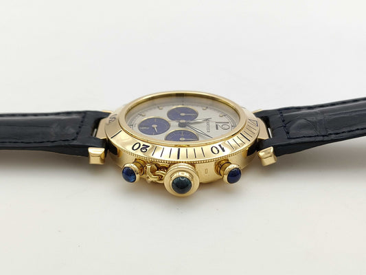 Cartier Pasha W3000951 1987003430009 Quartz 18K Gold Men's Watch