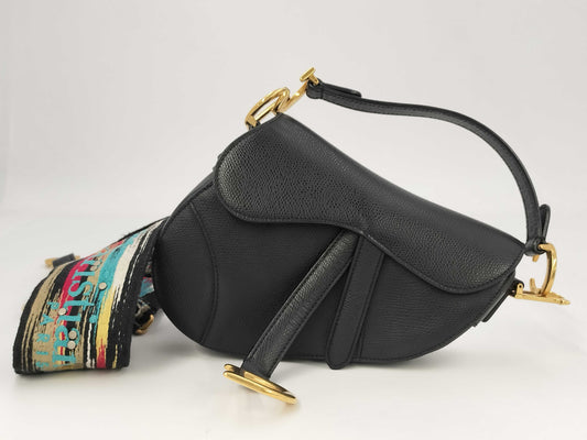 Dior Oblique Saddle Bag Canvas Shoulder Bag