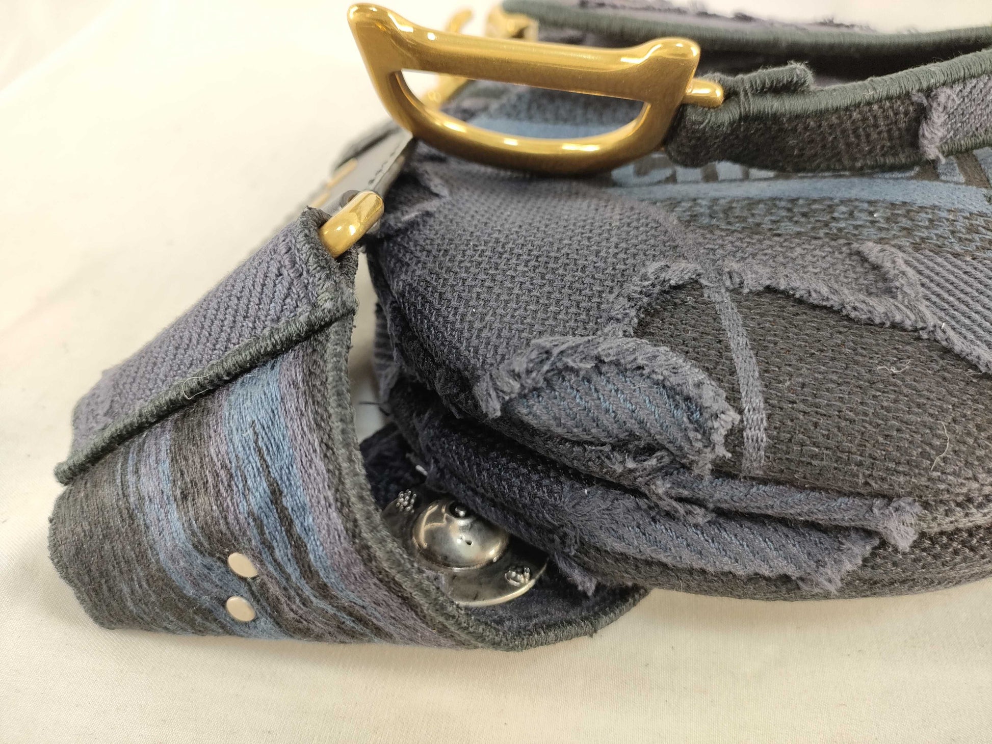 Dior Leobrique Saddlebag Canvas Shoulder Bag Shoulder Bag