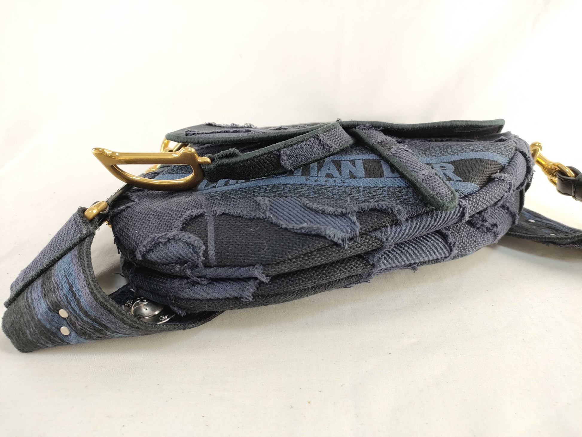 Dior Leobrique Saddlebag Canvas Shoulder Bag Shoulder Bag