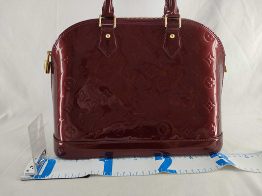 LOUIS VUITTON Louis Vuitton Enamel Alma BB Handbag