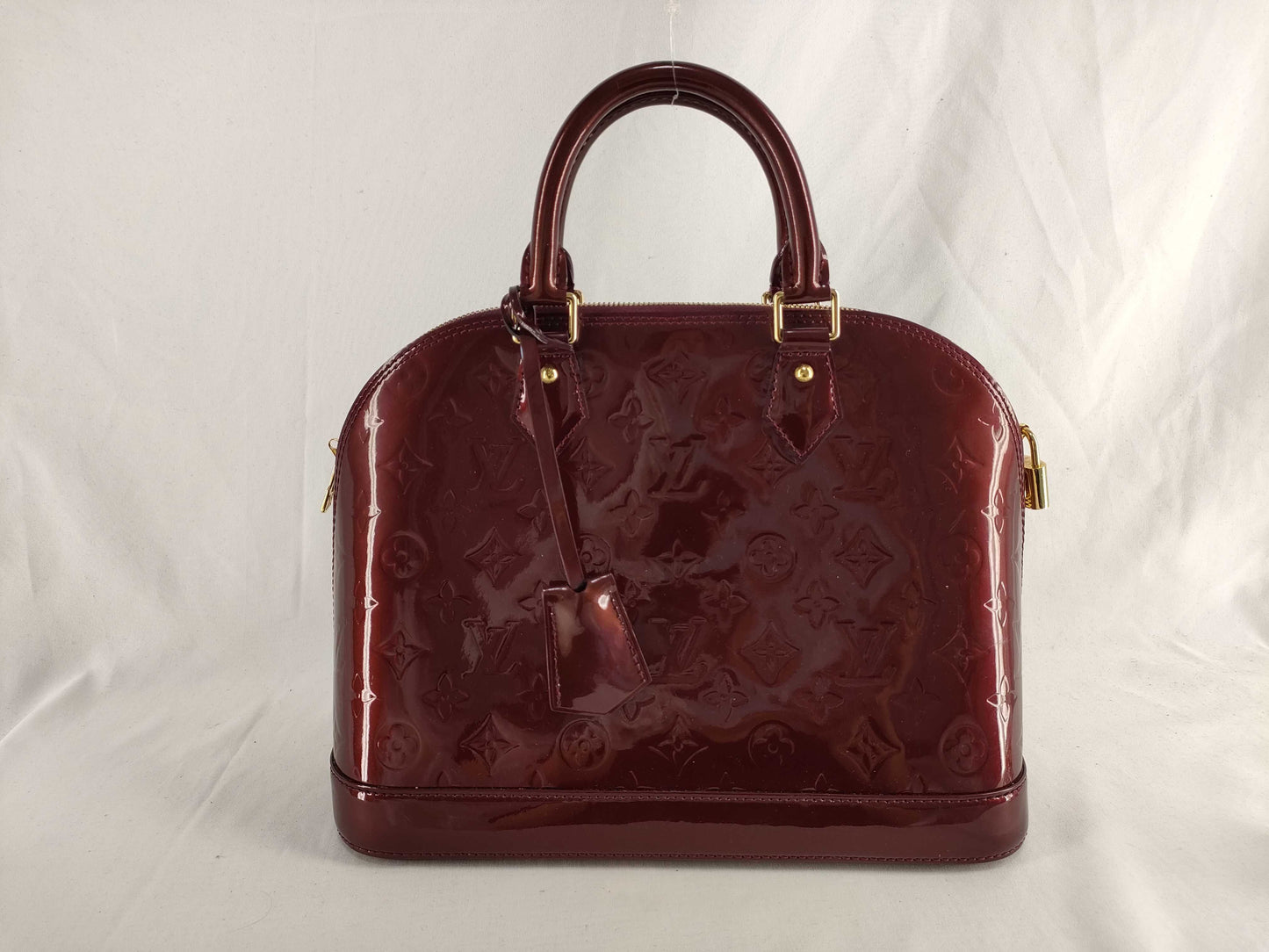 LOUIS VUITTON Louis Vuitton Enamel Alma BB Handbag