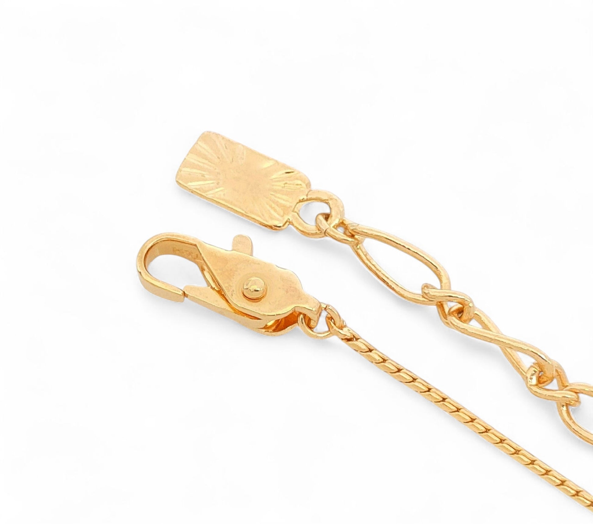 Yves Saint Laurent Gold-Coloured Rhinestone - Faux Pearl - Pendant - Necklace - 4.3g Necklace