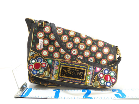 Christian Dior Montaigne Chris Denim 1947 Shoulder Bag Shoulder Bag