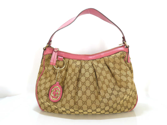 GUCCI GG Canvas GUCCI Soukie GG Canvas Handbag Handbag
