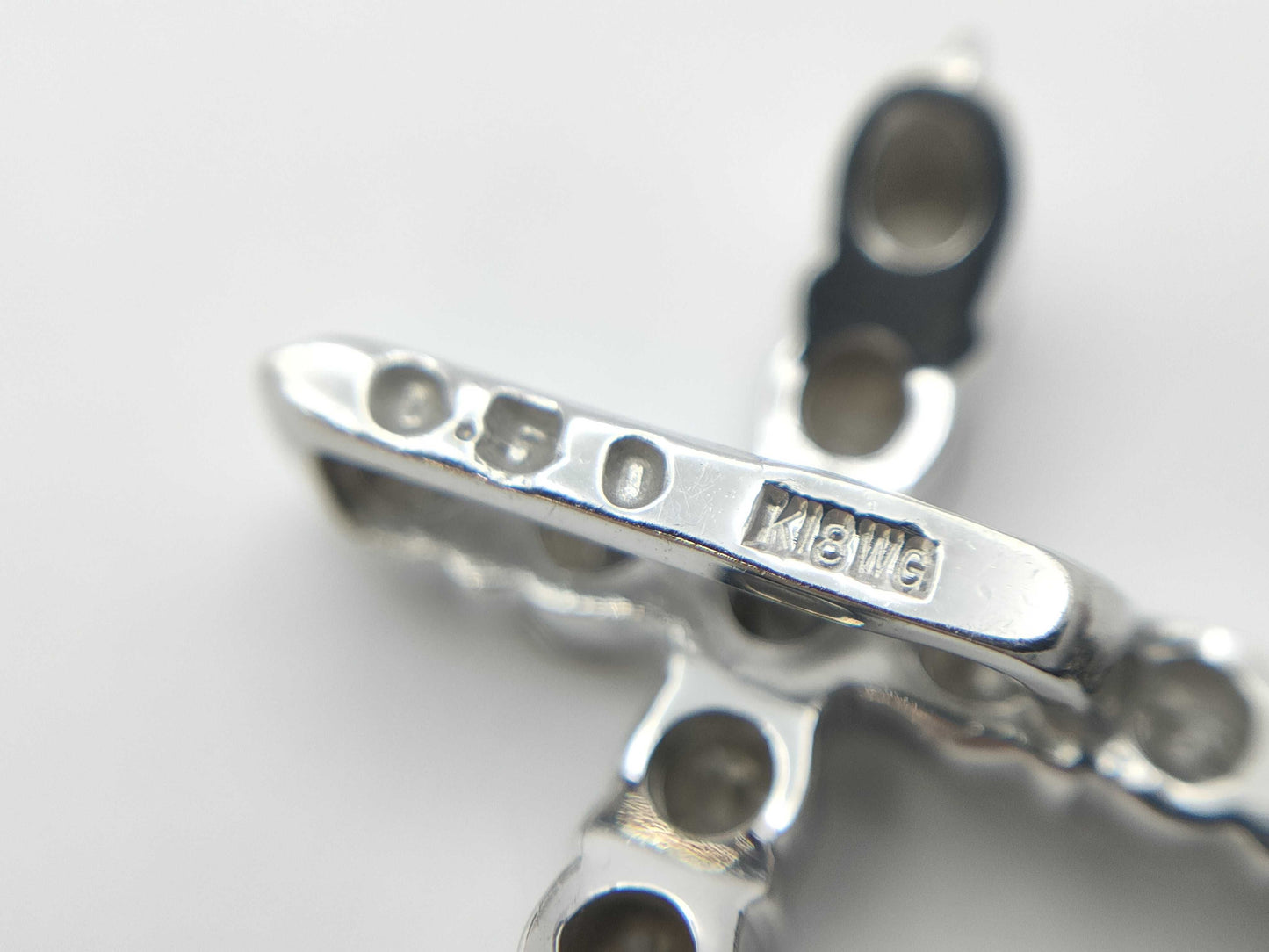 D0.50ct K18WG 1.3g Pendant Top