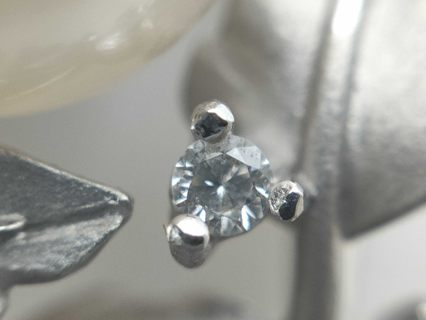 D0.06ct Pearl diameter approx. 8.4mm K18WG 4.6g Pendant top