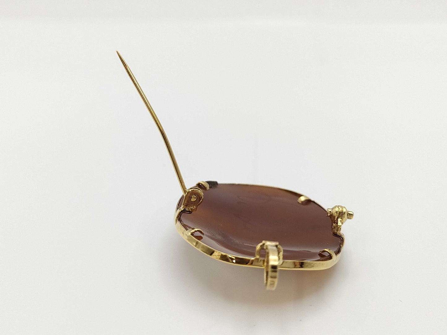 Cameo diameter approx. 30.8*40.7mm K18 5.8g brooch