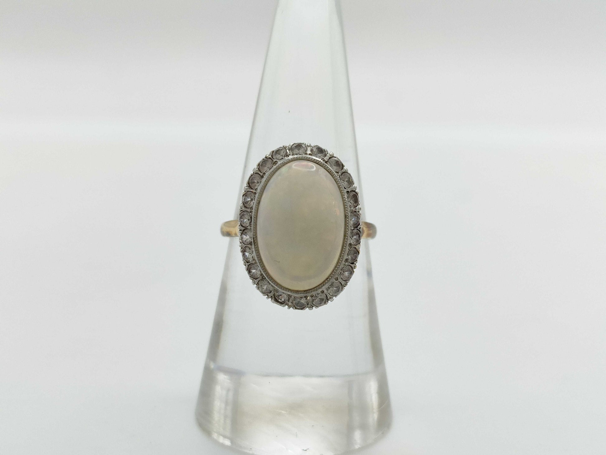 Opal Transparent Stone K18 3.5g Ring