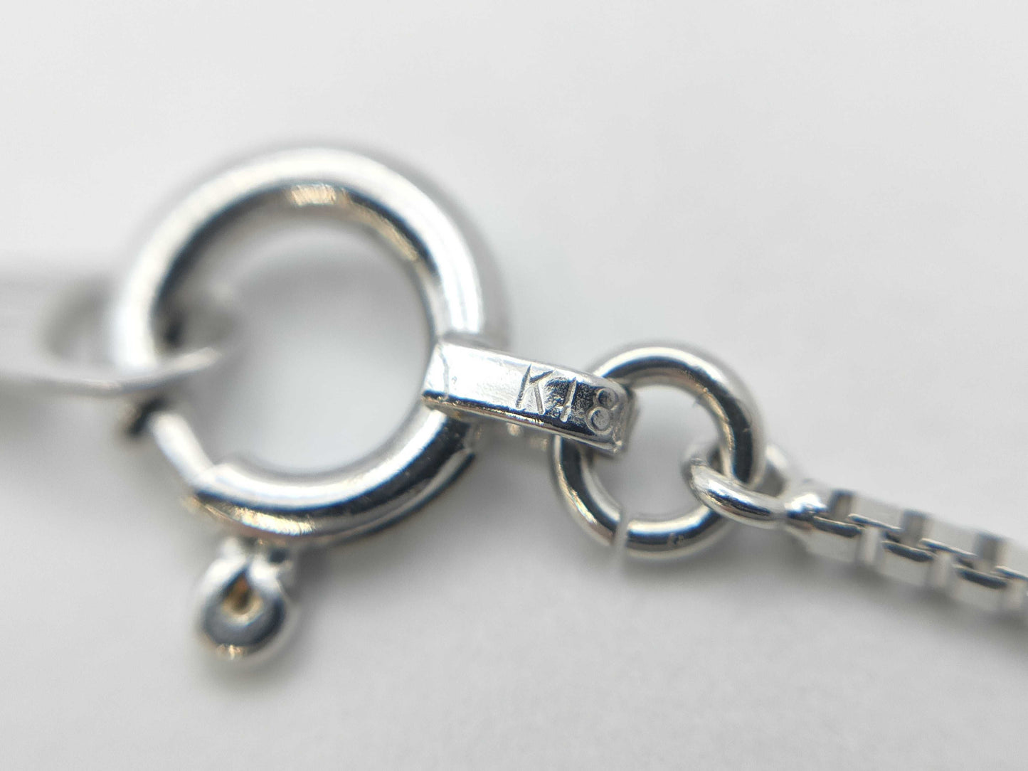 D1.53ct K18WG 7.7g Necklace