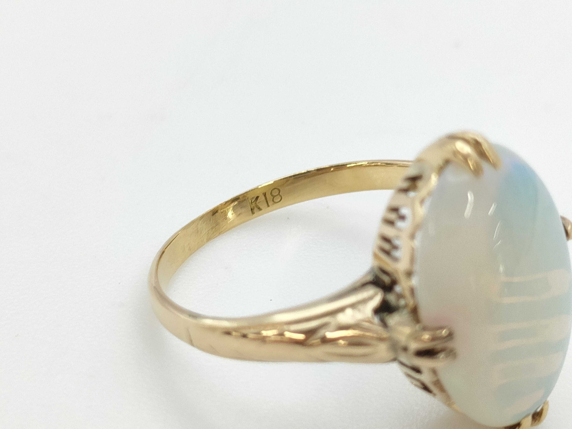 Colored Stone K18 2.6g Ring
