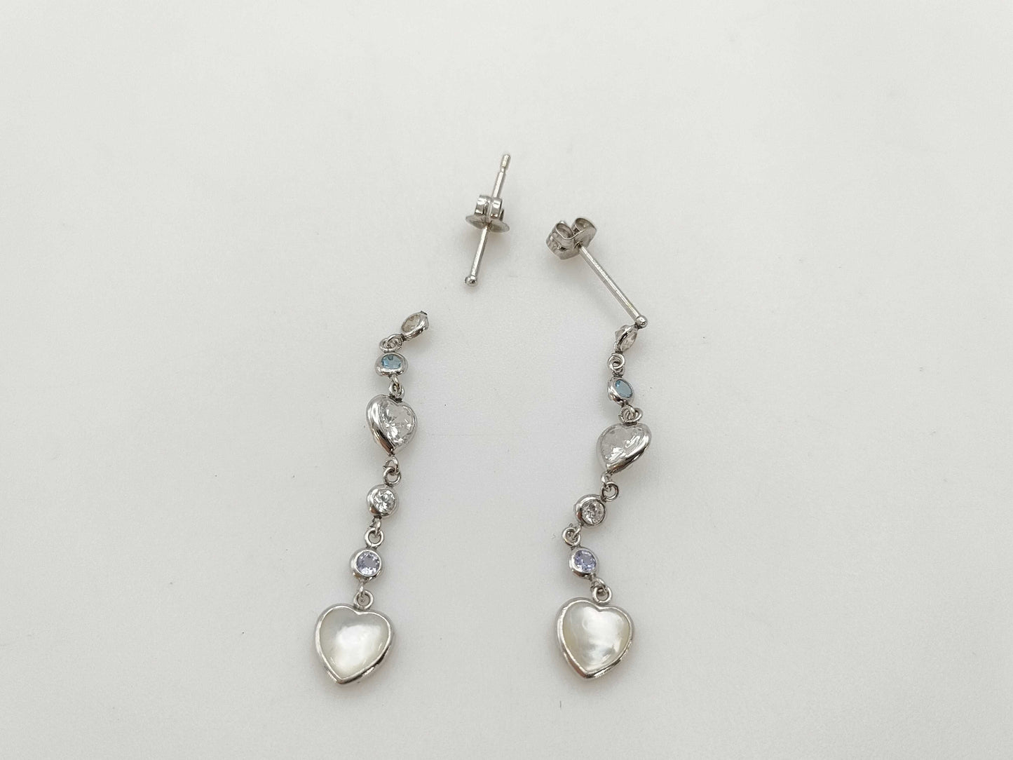 Colored Stone K14WG 1.0g Earrings