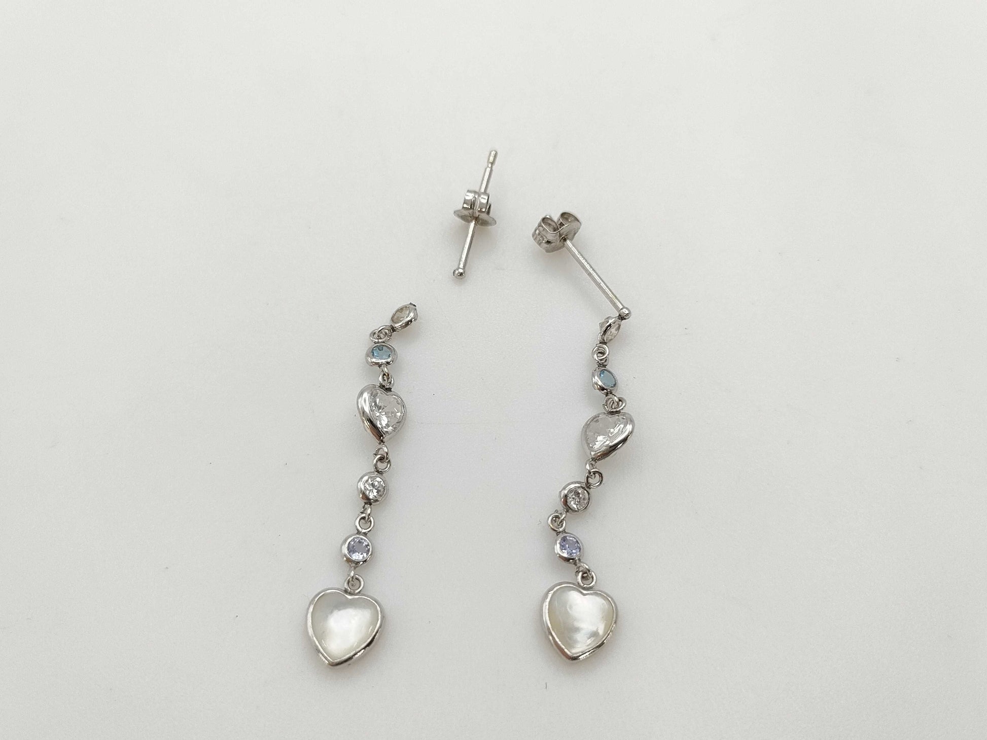 Colored Stone K14WG 1.0g Earrings