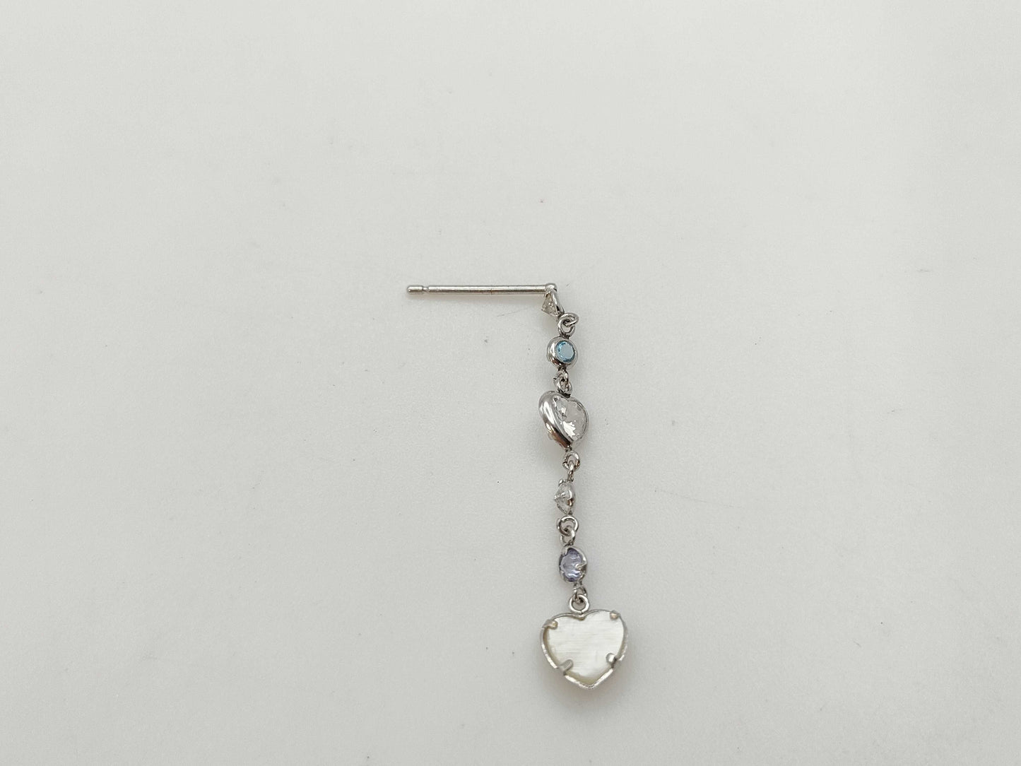 Colored Stone K14WG 1.0g Earrings