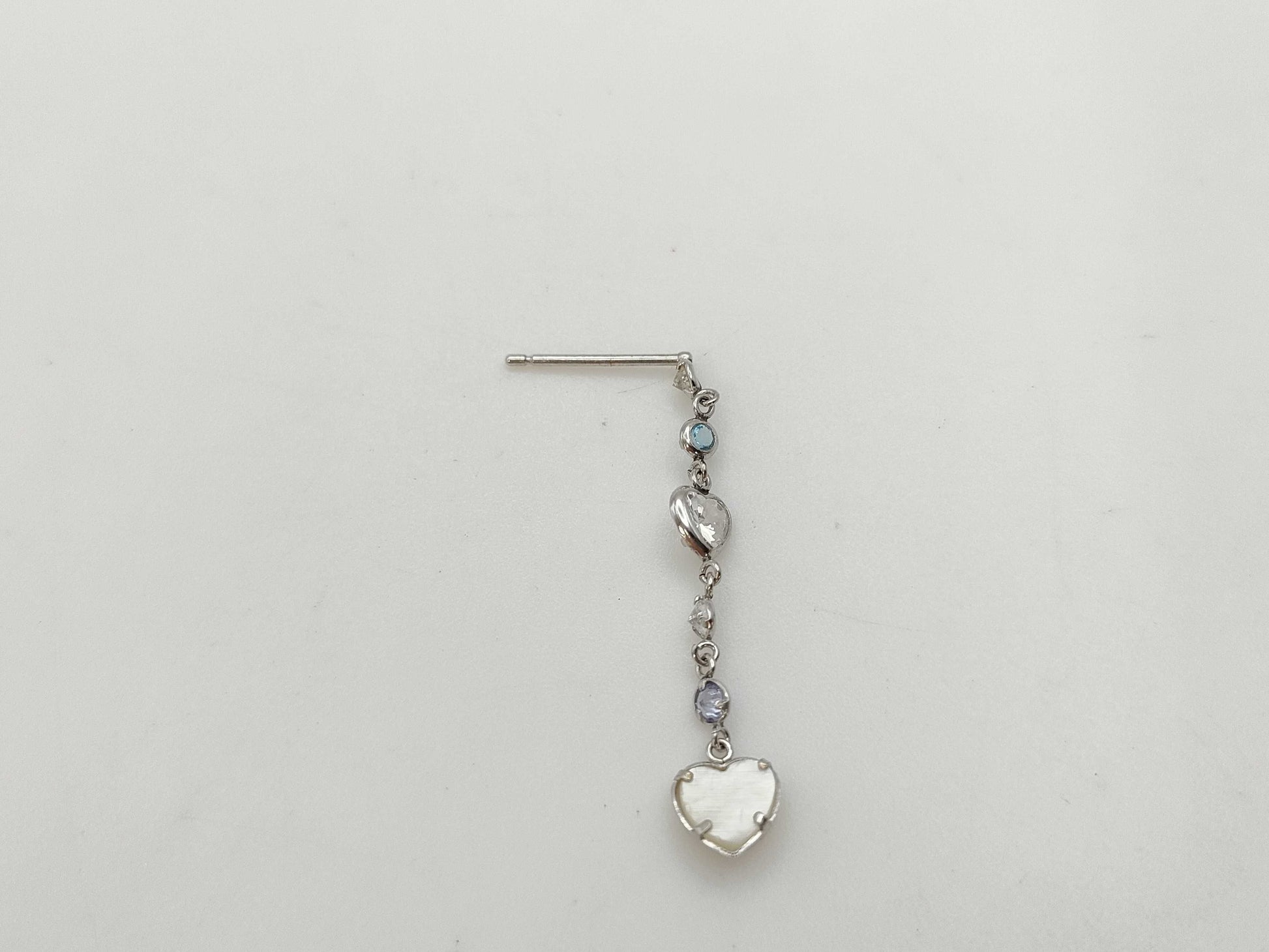 Colored Stone K14WG 1.0g Earrings