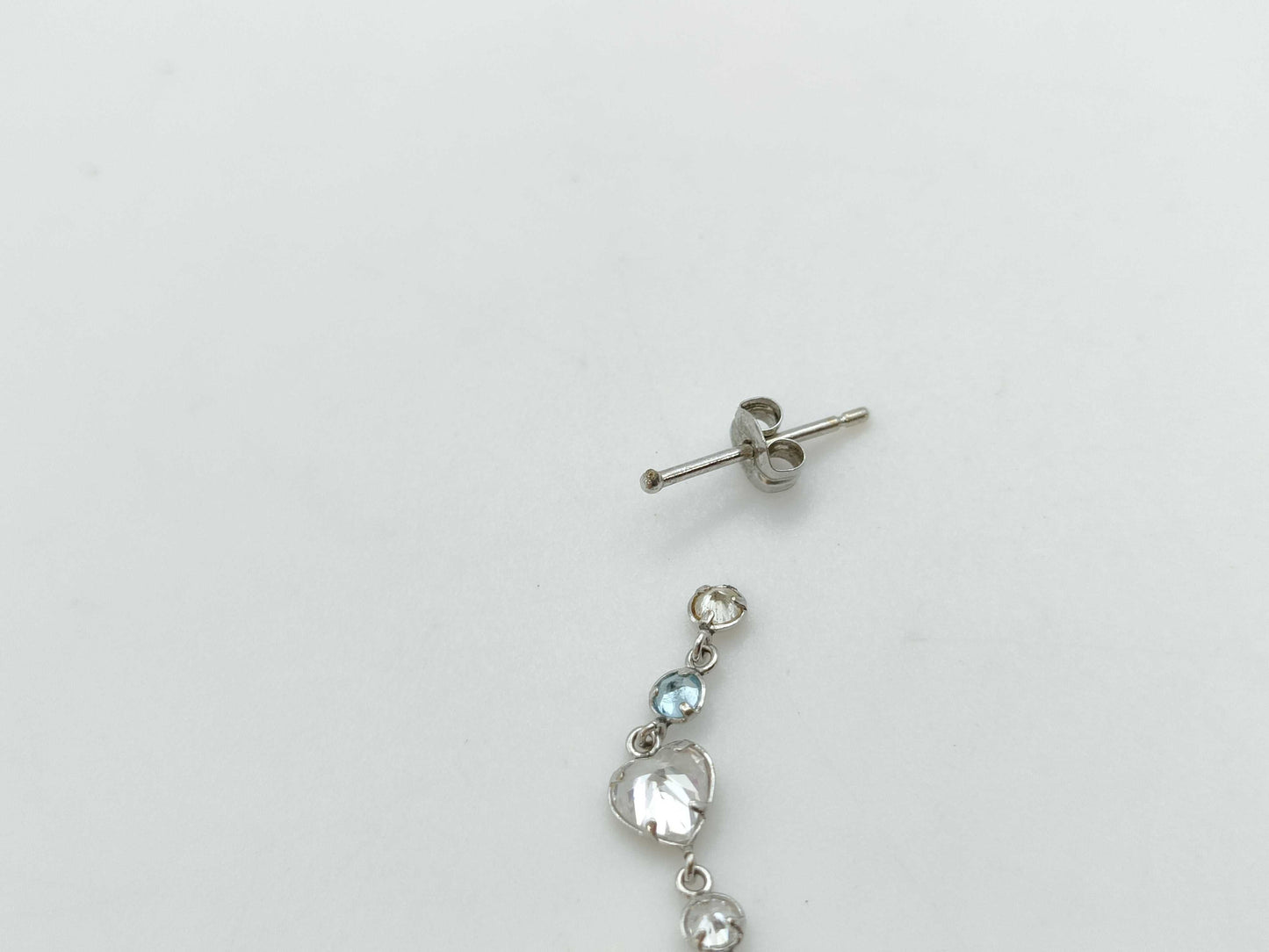 Colored Stone K14WG 1.0g Earrings