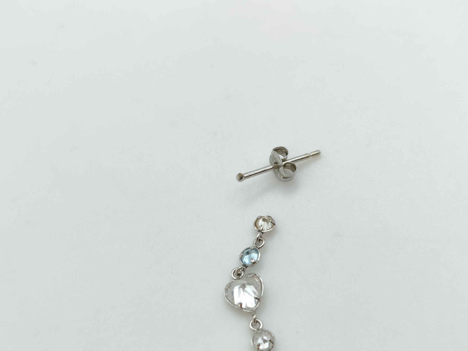 Colored Stone K14WG 1.0g Earrings