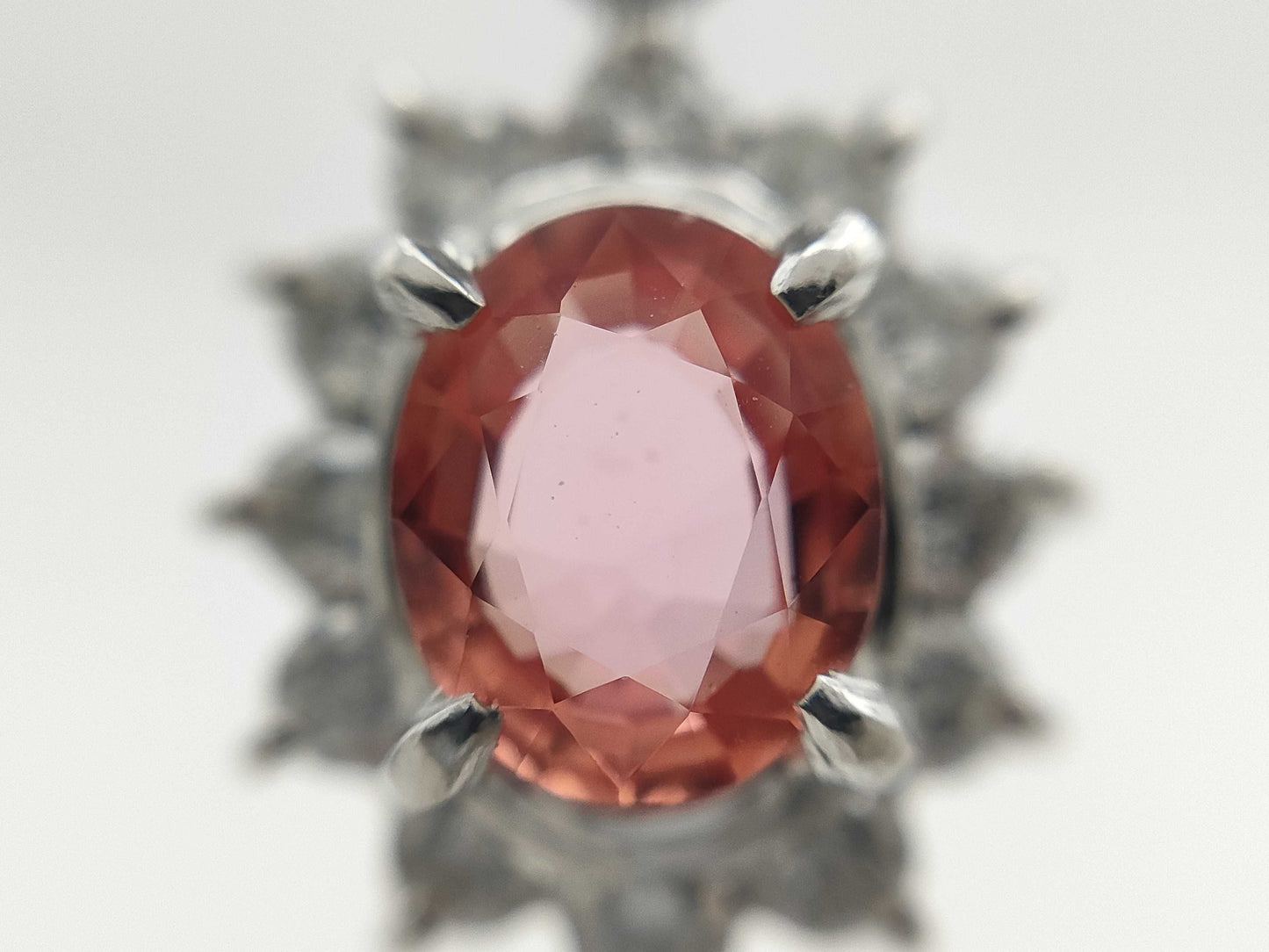 S0.844ct D0.50ct Pt900/850 7.2g Necklace