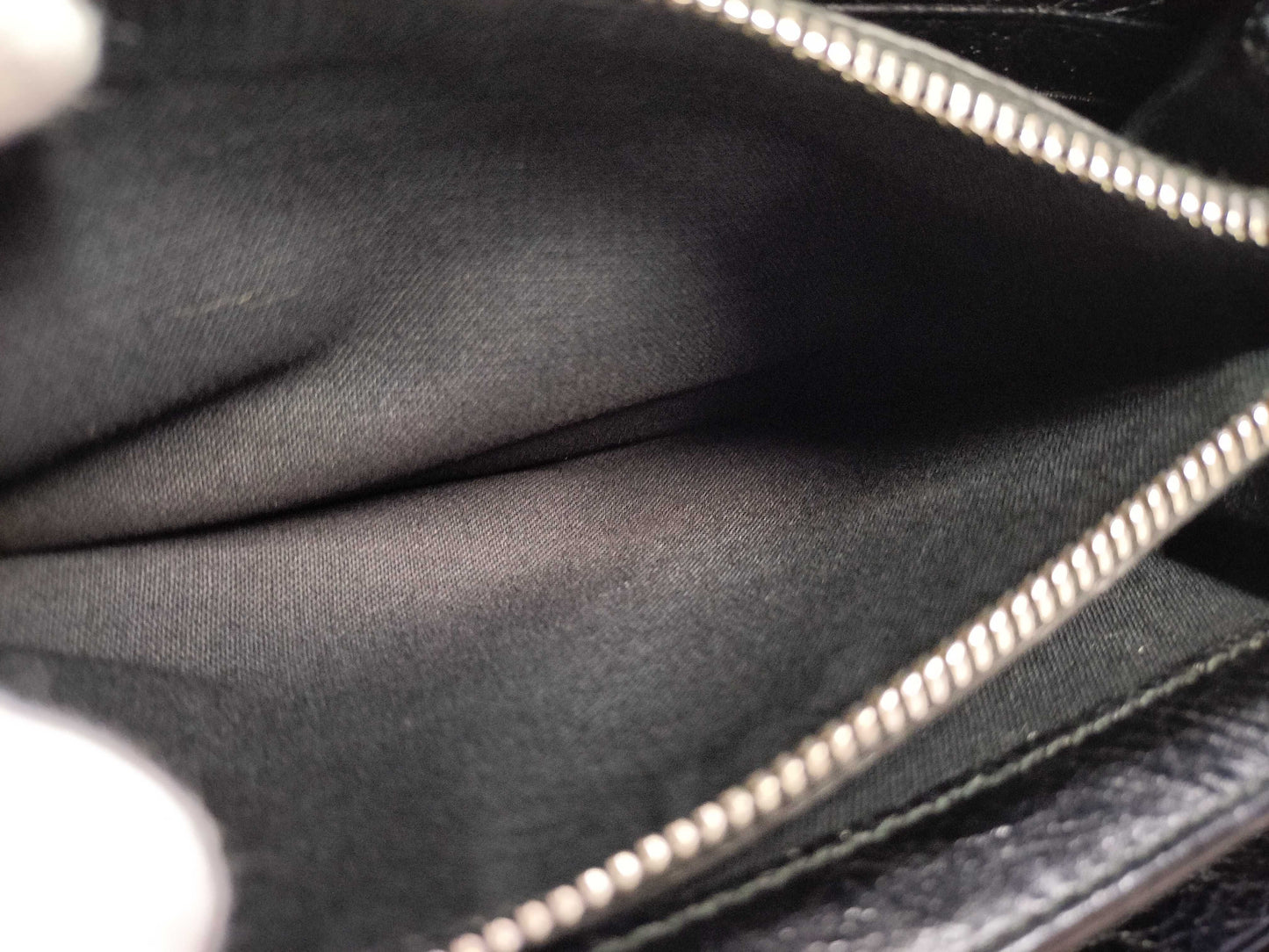 BALENCIAGA Leather Round Zip Long Purse Box Bag Serial Wallet