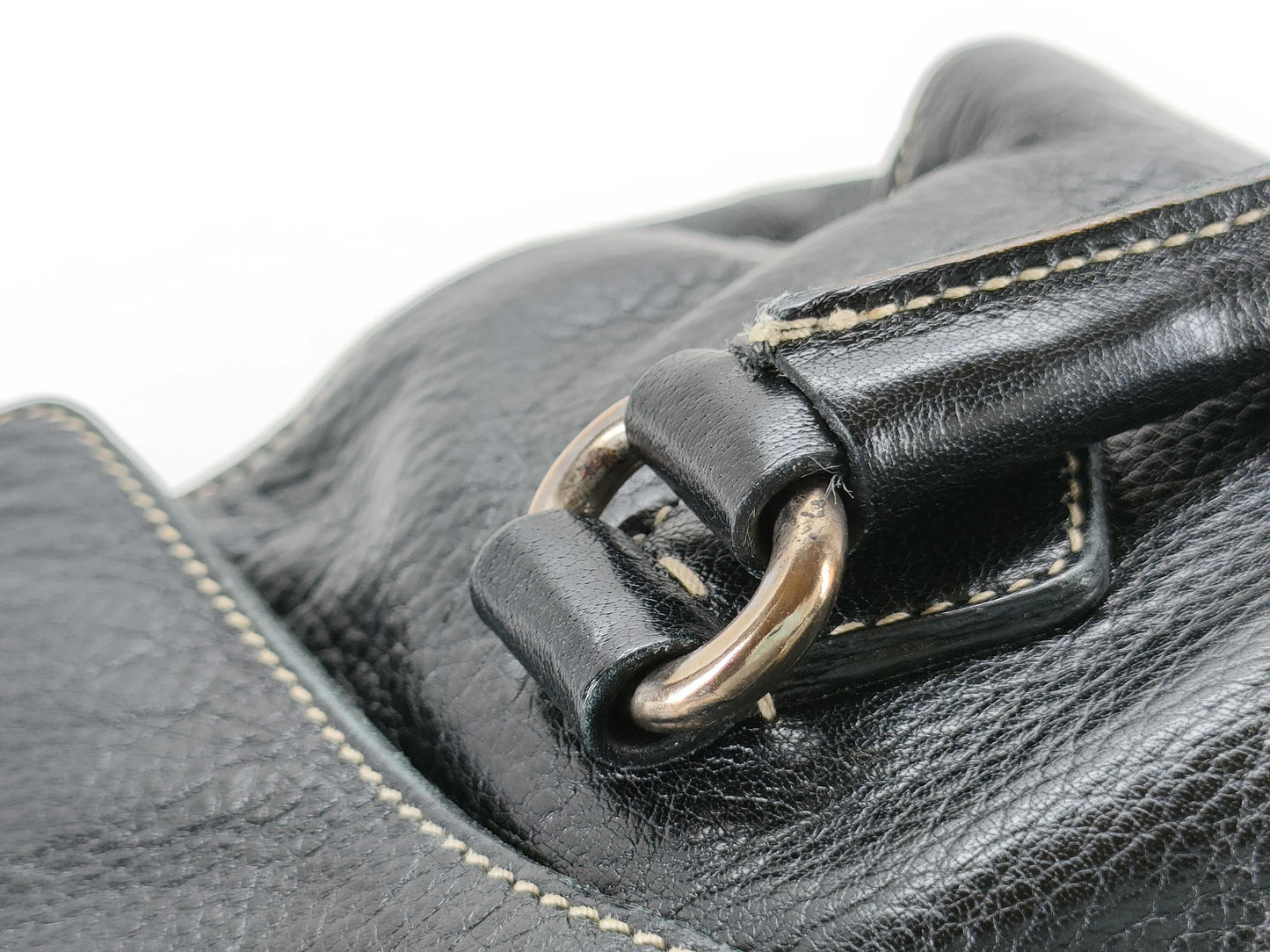 PRADA Prada handbag with hardware and leather.