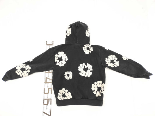 DENIM TEARS Cotton Wreath Hoodie, Size L, Black, Top