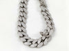 Zirconia Miami Necklace, Silver 925, No Brand, 346.4g