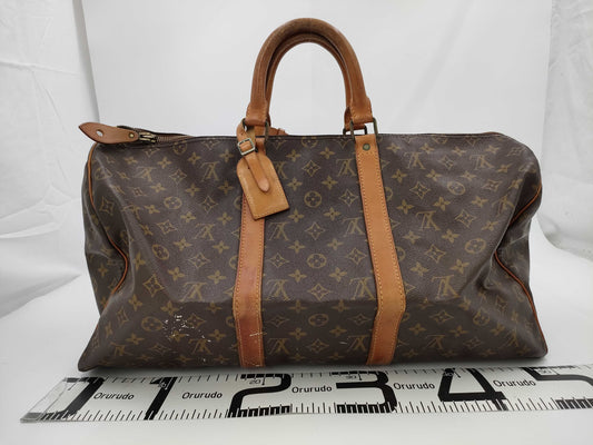 LOUIS VUITTON Monogram Keepall Boston Bag