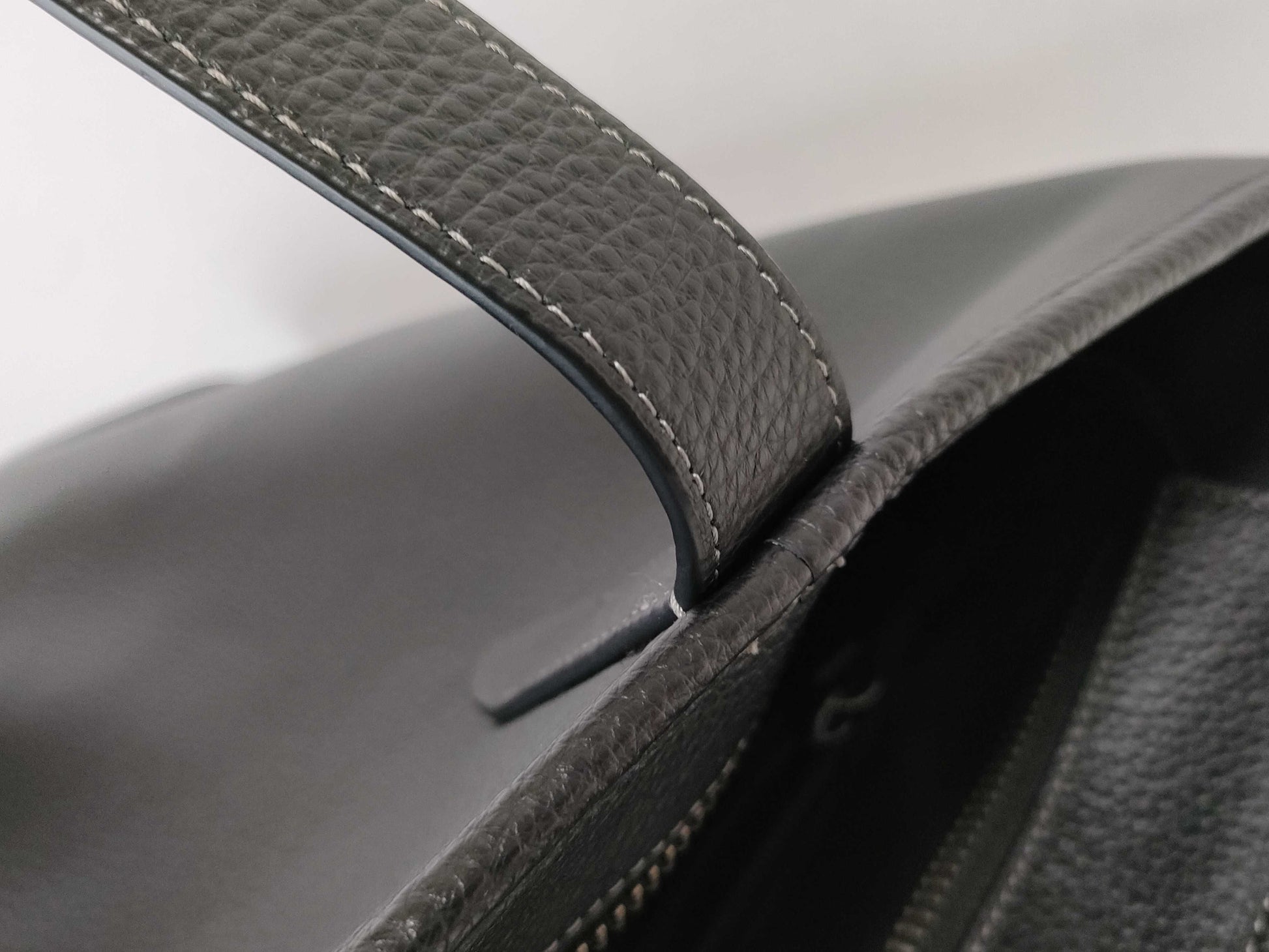 COACH COACH Leather Tote Bag C9876 Black Tote Bag